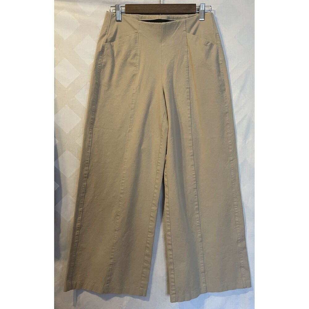 OLD NAVY Pixie Wide Leg High Rise Stretchy Khaki Pants Women's M